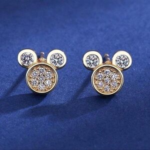 Disney Cartoon Mickey Mouse Mickey Earrings Cute Accessories Metal Zinc Alloy